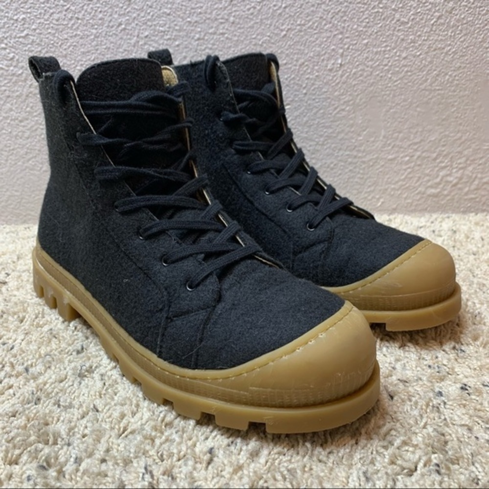 NAE NOAH RECYCLED PET HIGH-TOP VEGAN SNEAKER BOOTS size 44 (US11) - Picture 3 of 14